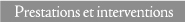 Prestations et interventions